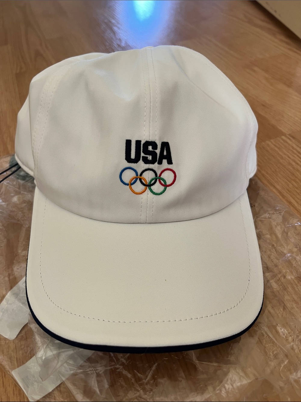 NWT Rare Kith USA White Baseball Cap with Olympic Rings